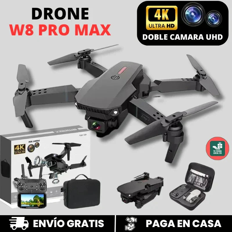 NUEVO DRONE  W8 PRO MAX 2026 CON INTELIGENCIA ARTIFICIAL